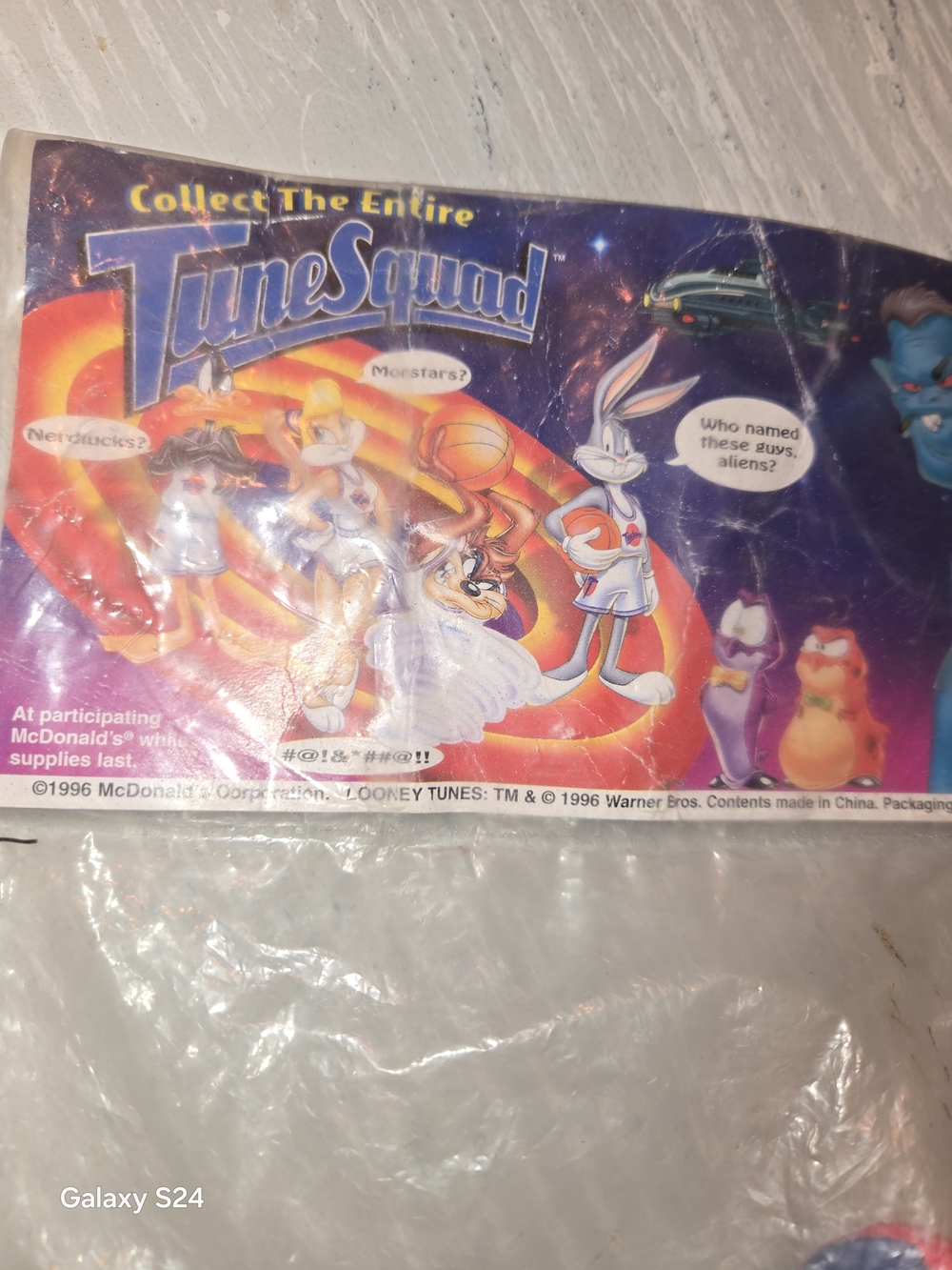 Space Jam Bugs Bunny Plush Nerdlucks 1996 MCdonalds Nip - Picture 5 of 5